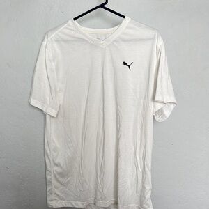 Puma White Short Sleeve Tee
